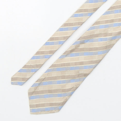 NEXT Mens Multicoloured Striped Silk Pointed Tie One Size