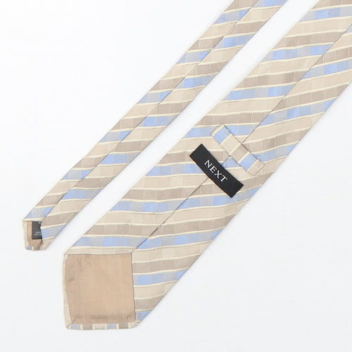 NEXT Mens Multicoloured Striped Silk Pointed Tie One Size