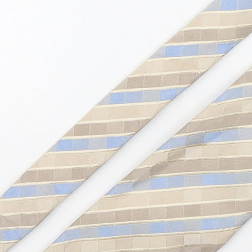 NEXT Mens Multicoloured Striped Silk Pointed Tie One Size