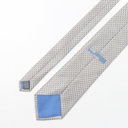 Marks and Spencer Mens Multicoloured Plaids & Checks Polyester Pointed Tie One Size
