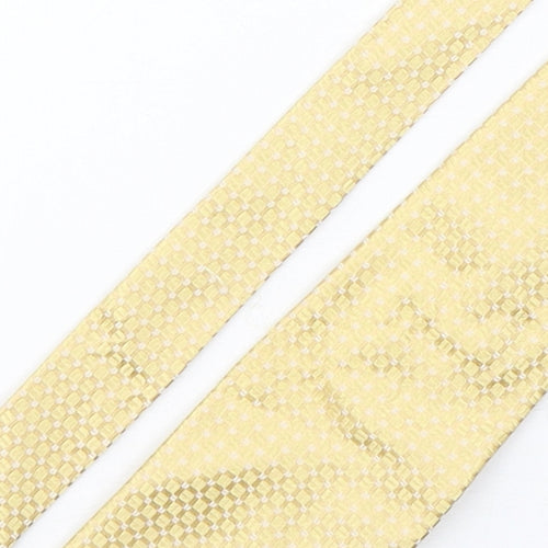 BHS Mens Gold Geometric Silk Pointed Tie One Size