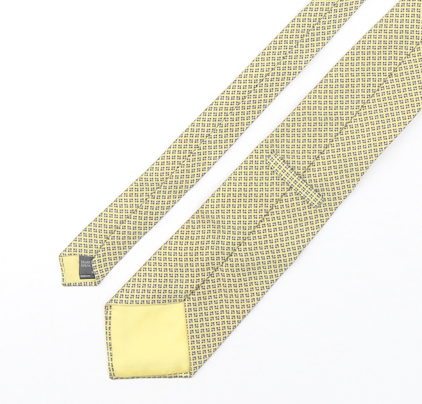 Marks and Spencer Mens Multicoloured Geometric Silk Pointed Tie One Size