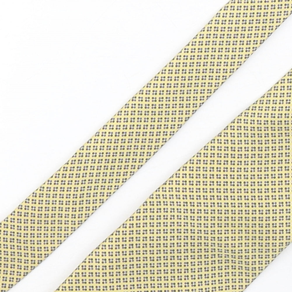 Marks and Spencer Mens Multicoloured Geometric Silk Pointed Tie One Size