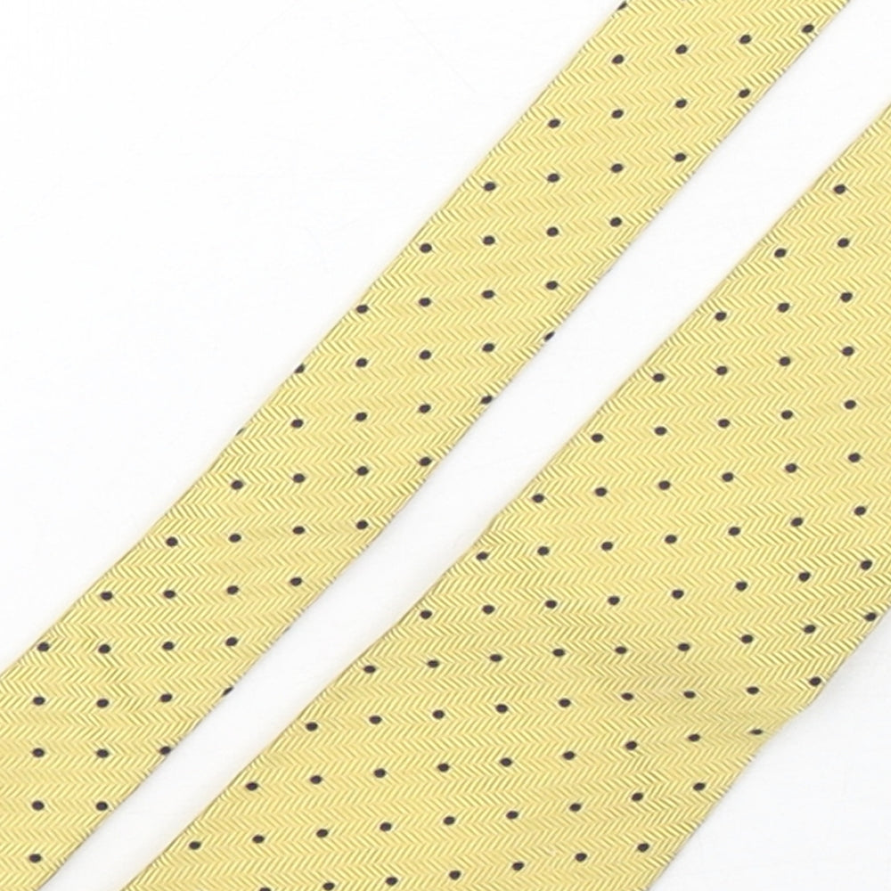 Turnbull & Asser Mens Multicoloured Polka Dot Silk Pointed Tie One Size