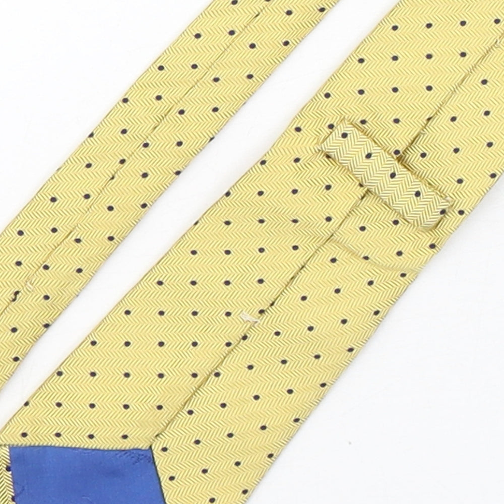Turnbull & Asser Mens Multicoloured Polka Dot Silk Pointed Tie One Size