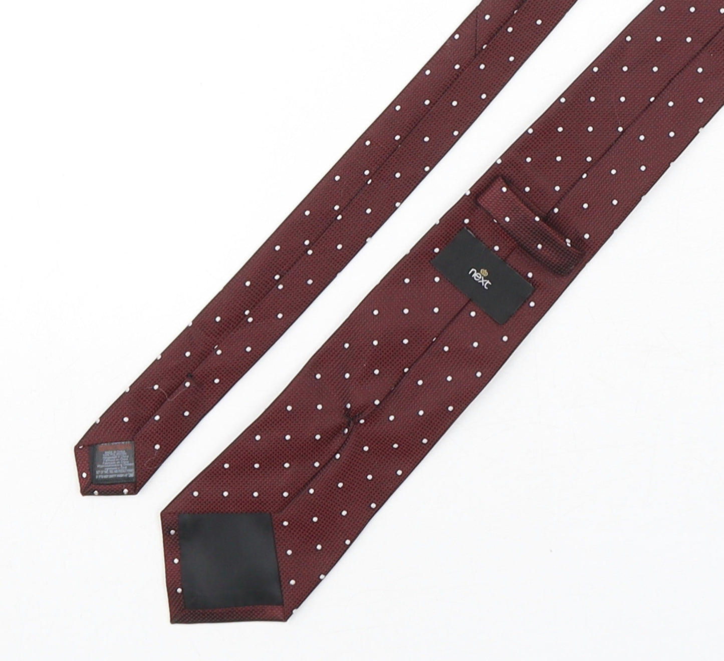 NEXT Mens Multicoloured Polka Dot Polyester Pointed Tie One Size