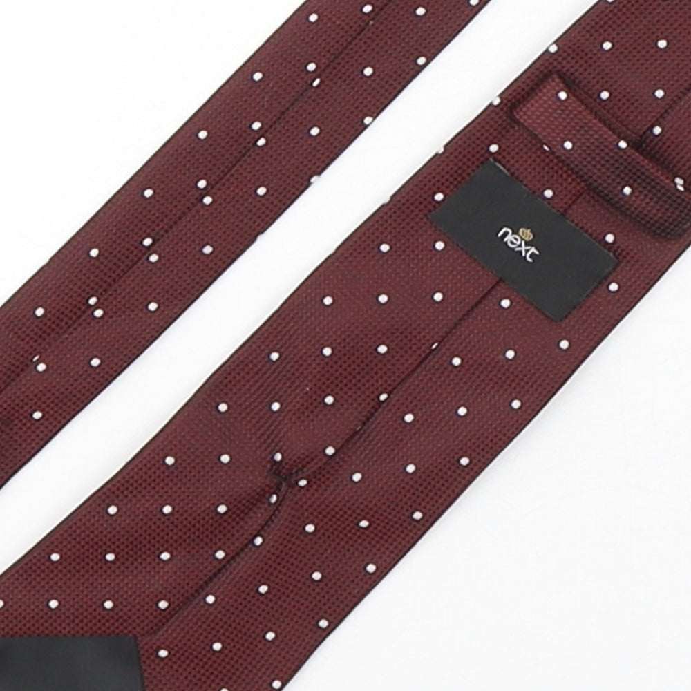 NEXT Mens Multicoloured Polka Dot Polyester Pointed Tie One Size