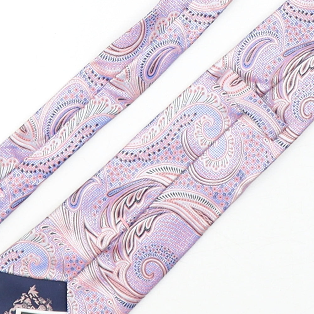 Marks and Spencer Mens Multicoloured Paisley Silk Pointed Tie One Size