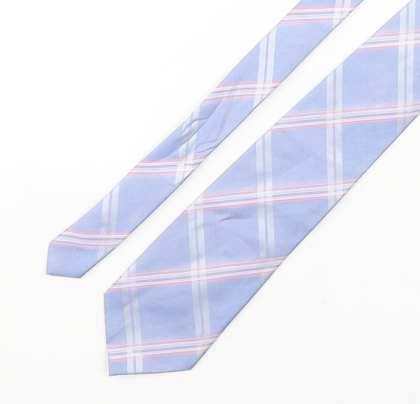 Thomas Nash  Mens Multicoloured Plaids & Checks Polyester Pointed Tie One Size
