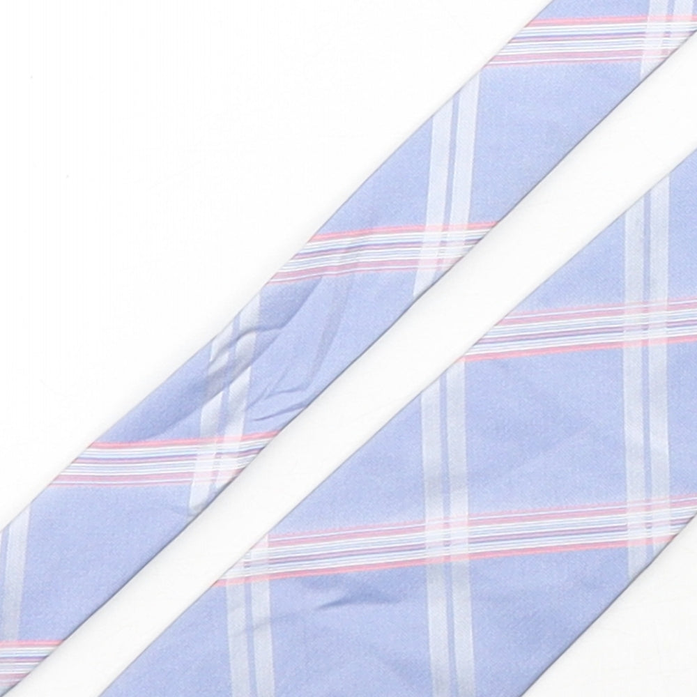 Thomas Nash  Mens Multicoloured Plaids & Checks Polyester Pointed Tie One Size