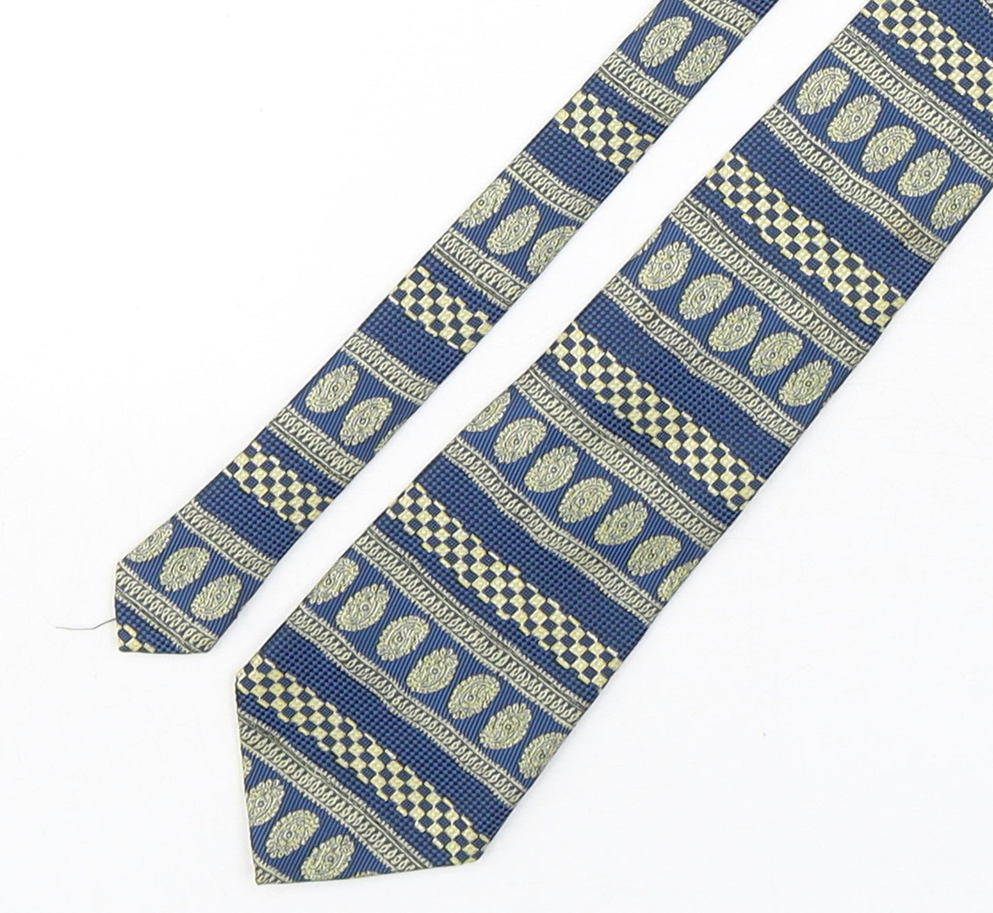 CandA Mens Multicoloured Paisley Polyester Pointed Tie One Size
