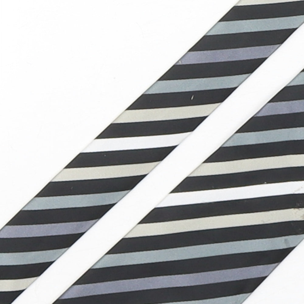 Thomas Nash  Mens Multicoloured Striped Polyester Pointed Tie One Size
