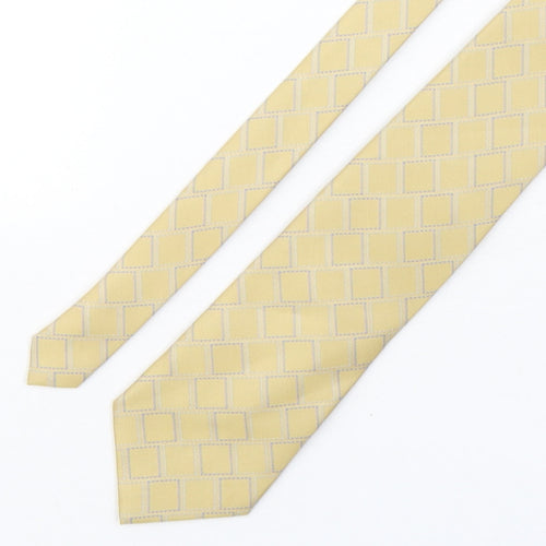 Soprano  Mens Multicoloured Geometric Polyester Pointed Tie One Size