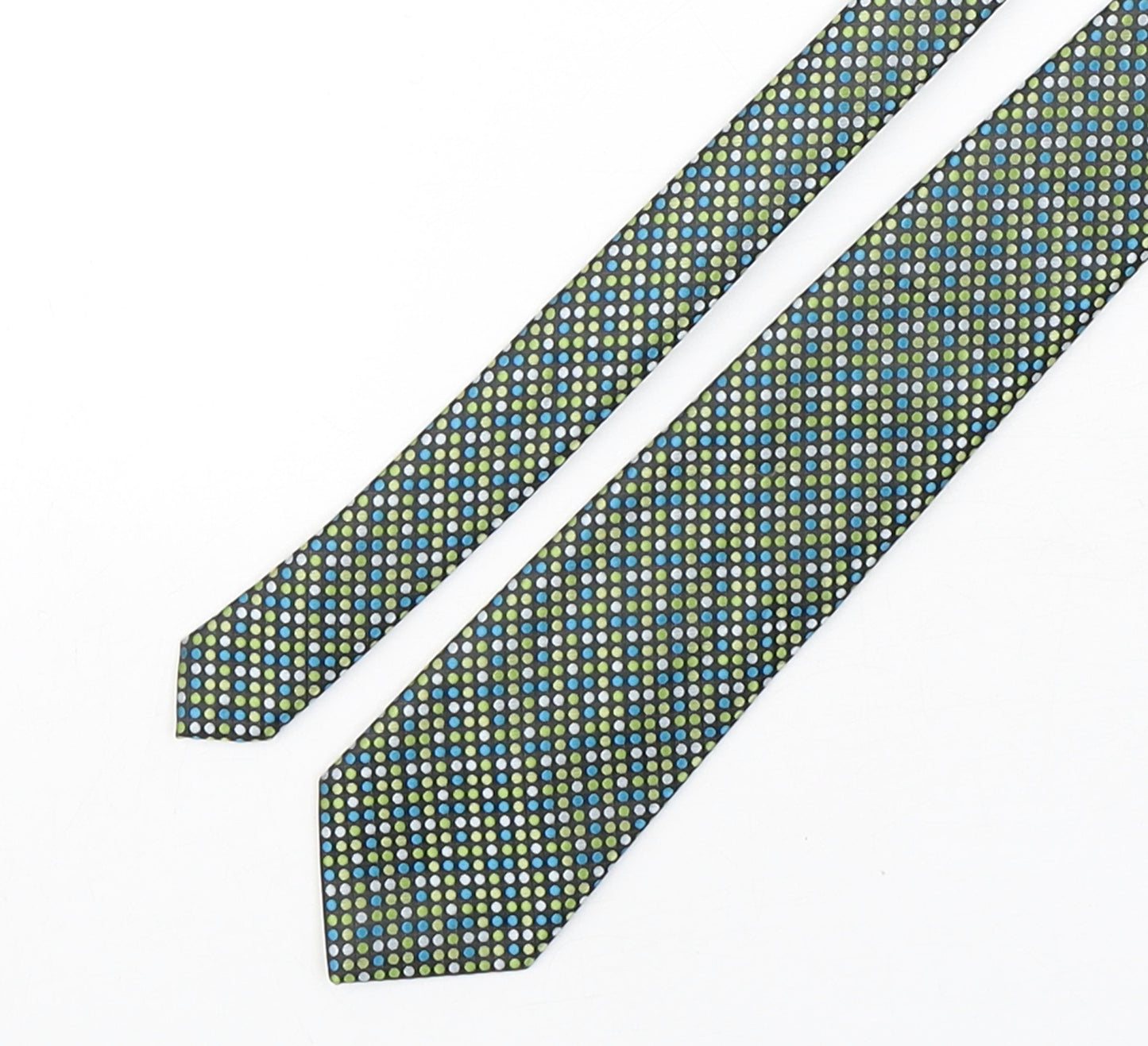 folkespeare Mens Multicoloured Polka Dot Polyester Pointed Tie One Size