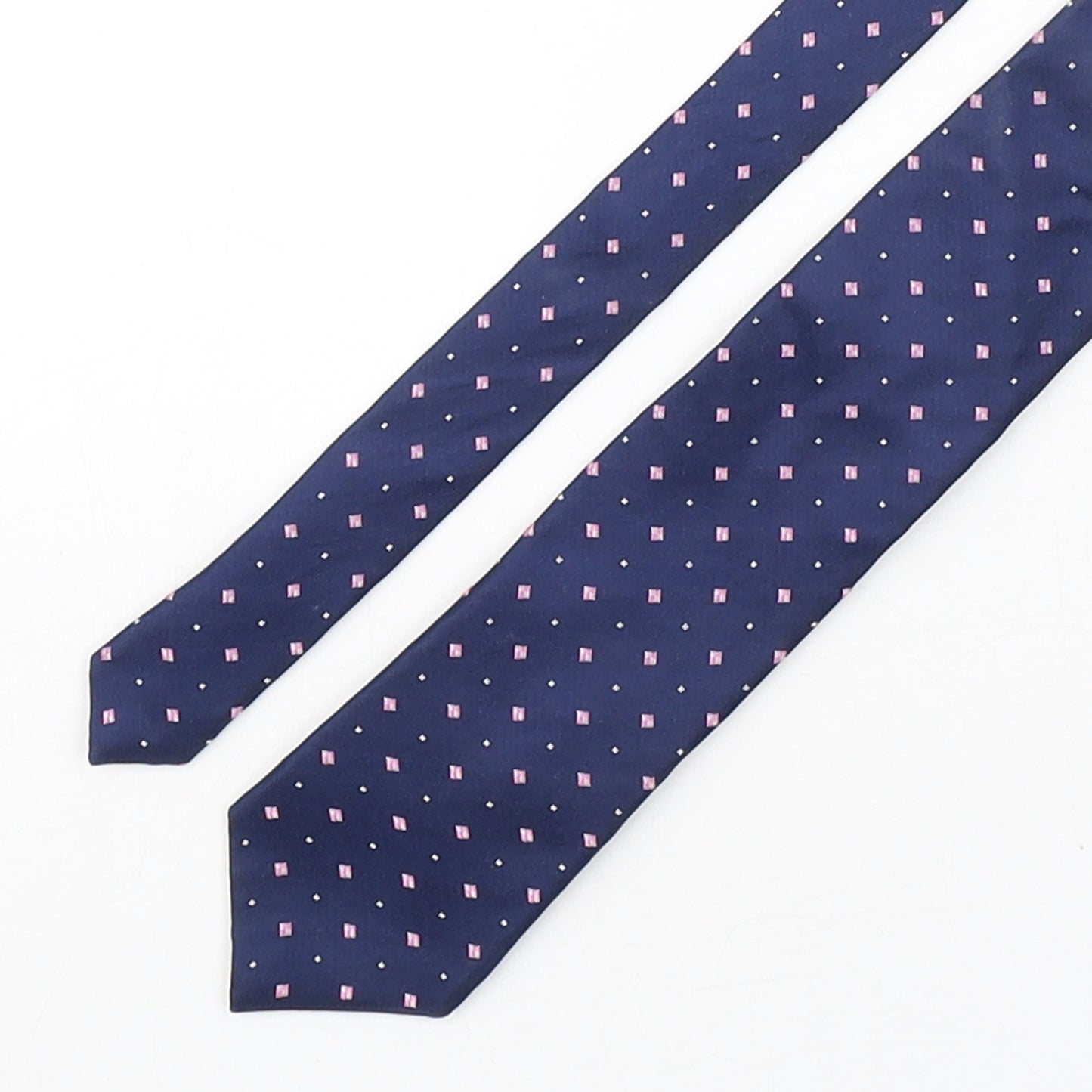 NEXT Mens Multicoloured Geometric Silk Pointed Tie One Size