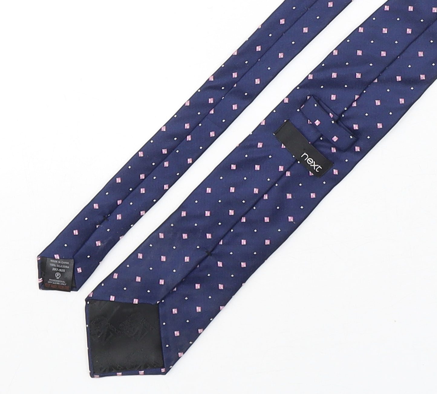 NEXT Mens Multicoloured Geometric Silk Pointed Tie One Size