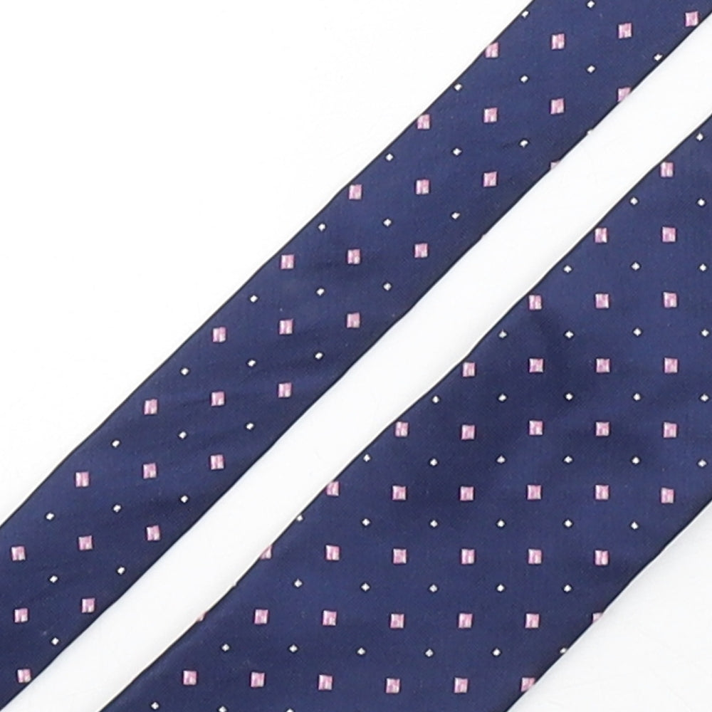 NEXT Mens Multicoloured Geometric Silk Pointed Tie One Size