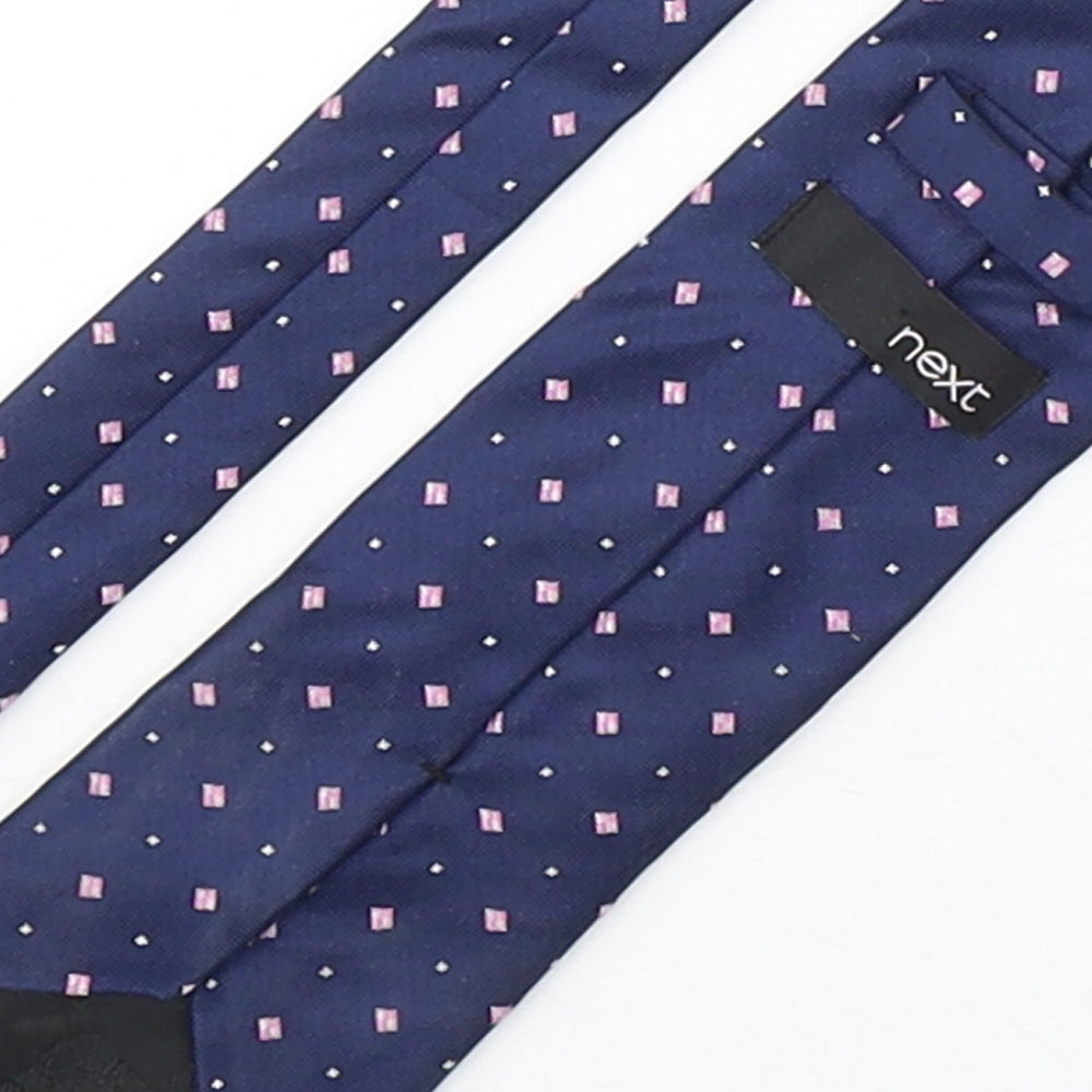 NEXT Mens Multicoloured Geometric Silk Pointed Tie One Size