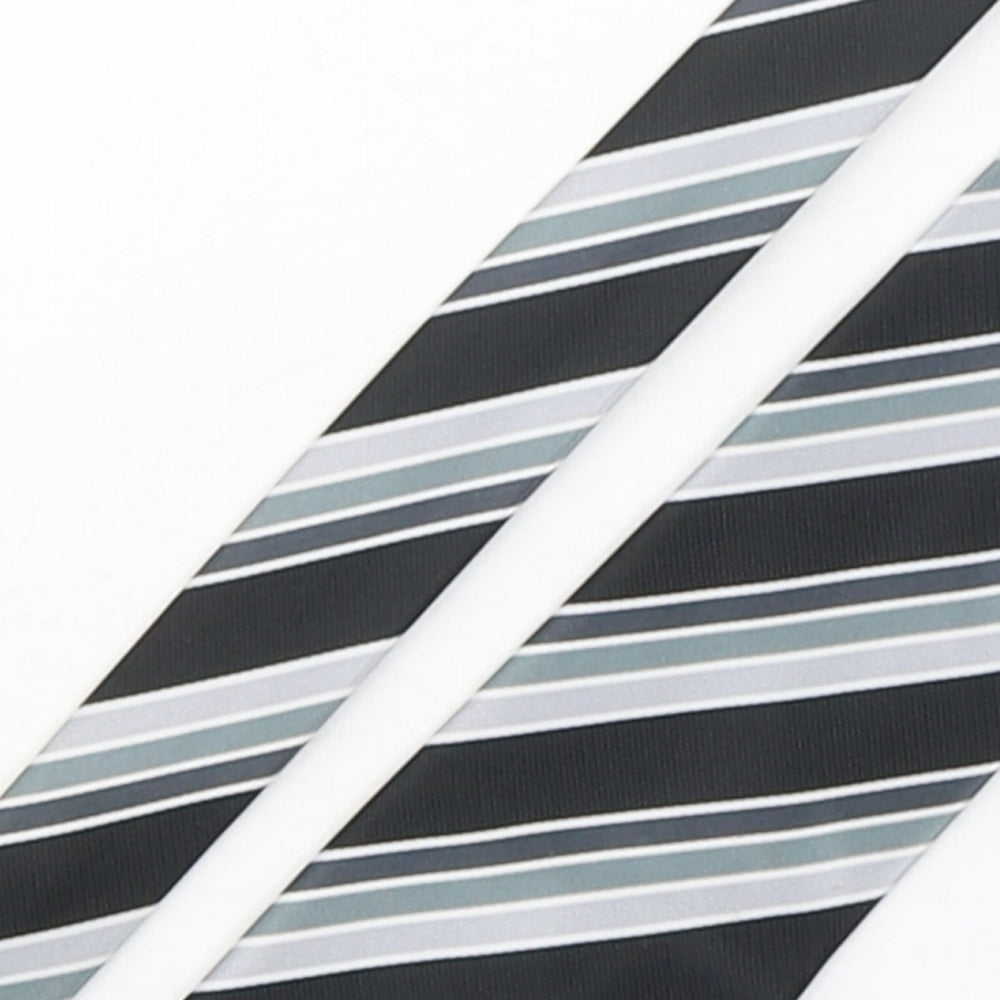 Newcastle United  Mens Multicoloured Striped Polyester Pointed Tie One Size