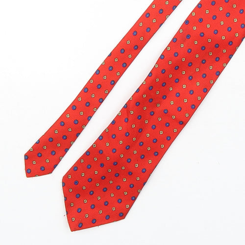 Lloyd Attree & Smith Mens Multicoloured Floral Polyester Pointed Tie One Size