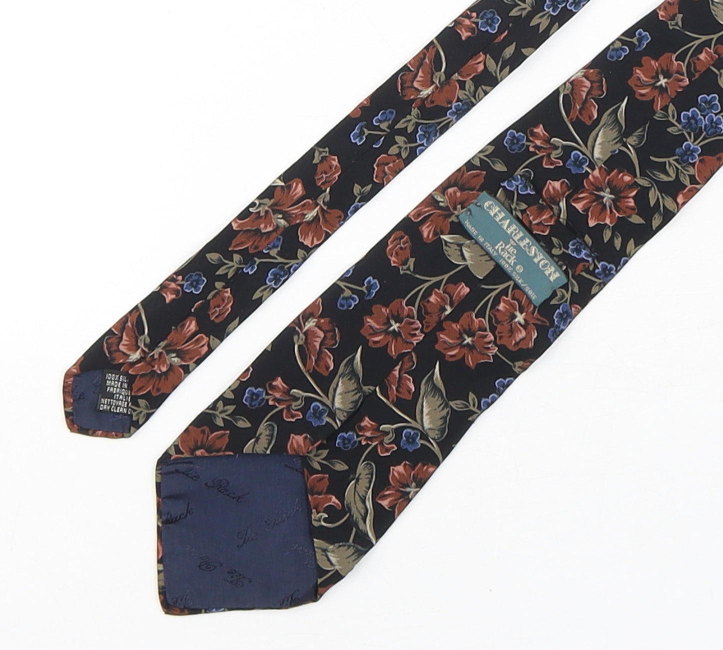 Charleston  Mens Multicoloured Floral Silk Pointed Tie One Size