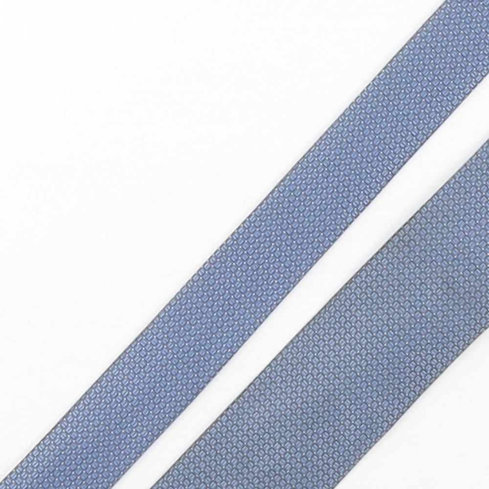 NEXT Mens Blue Geometric Polyester Pointed Tie One Size