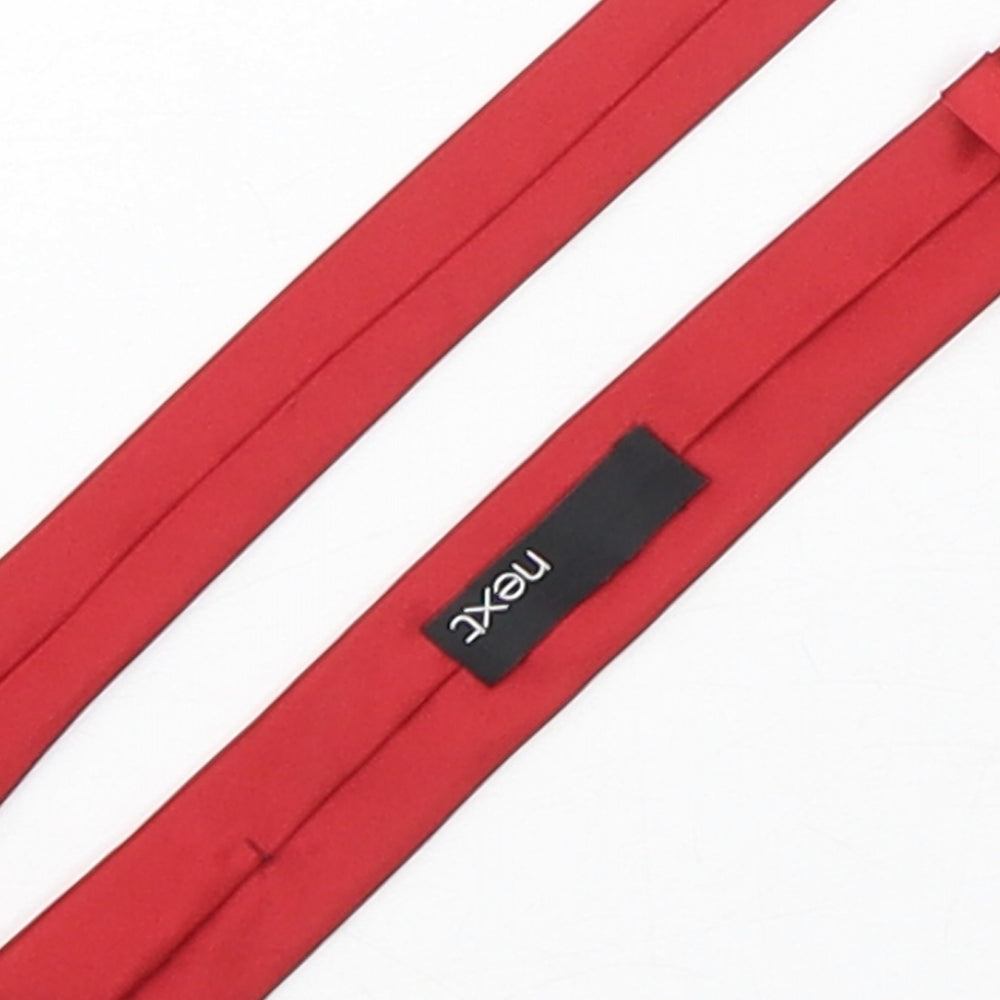 NEXT Mens Red  Polyester Pointed Tie One Size