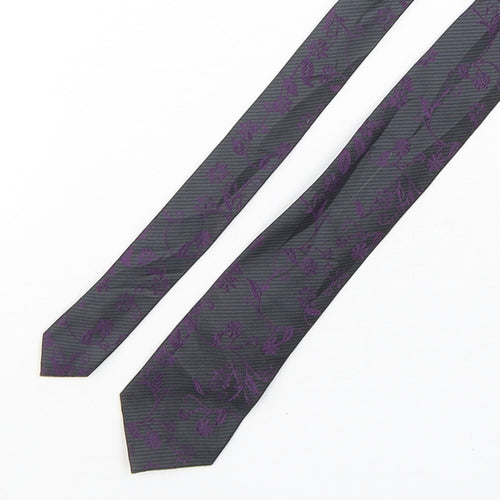 River Island  Mens Multicoloured Floral Polyester Pointed Tie One Size