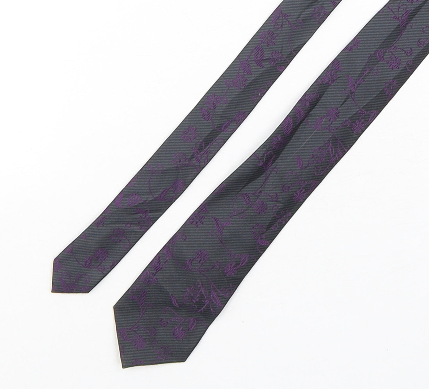 River Island  Mens Multicoloured Floral Polyester Pointed Tie One Size