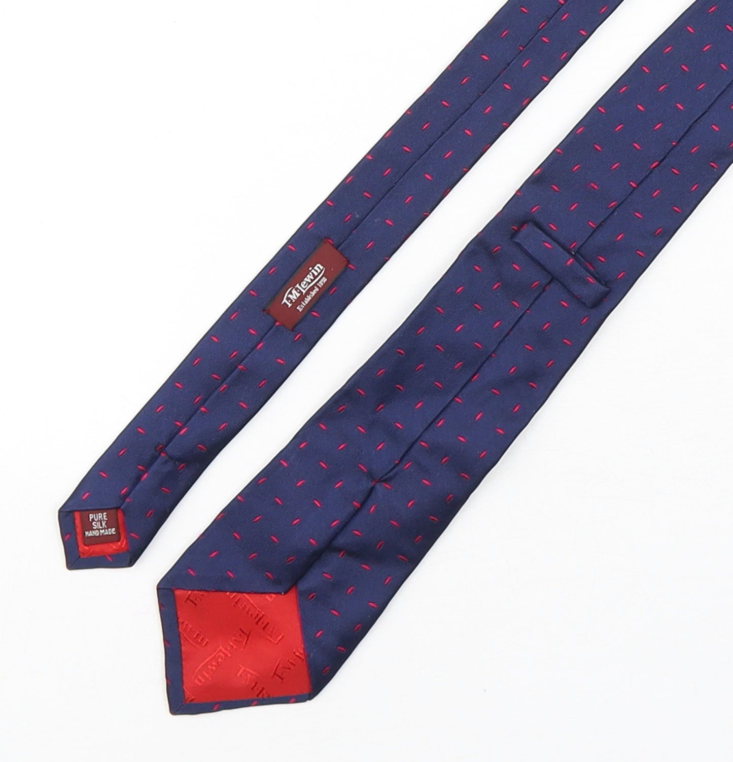 T.M.Lewin  Mens Multicoloured Geometric Silk Pointed Tie One Size