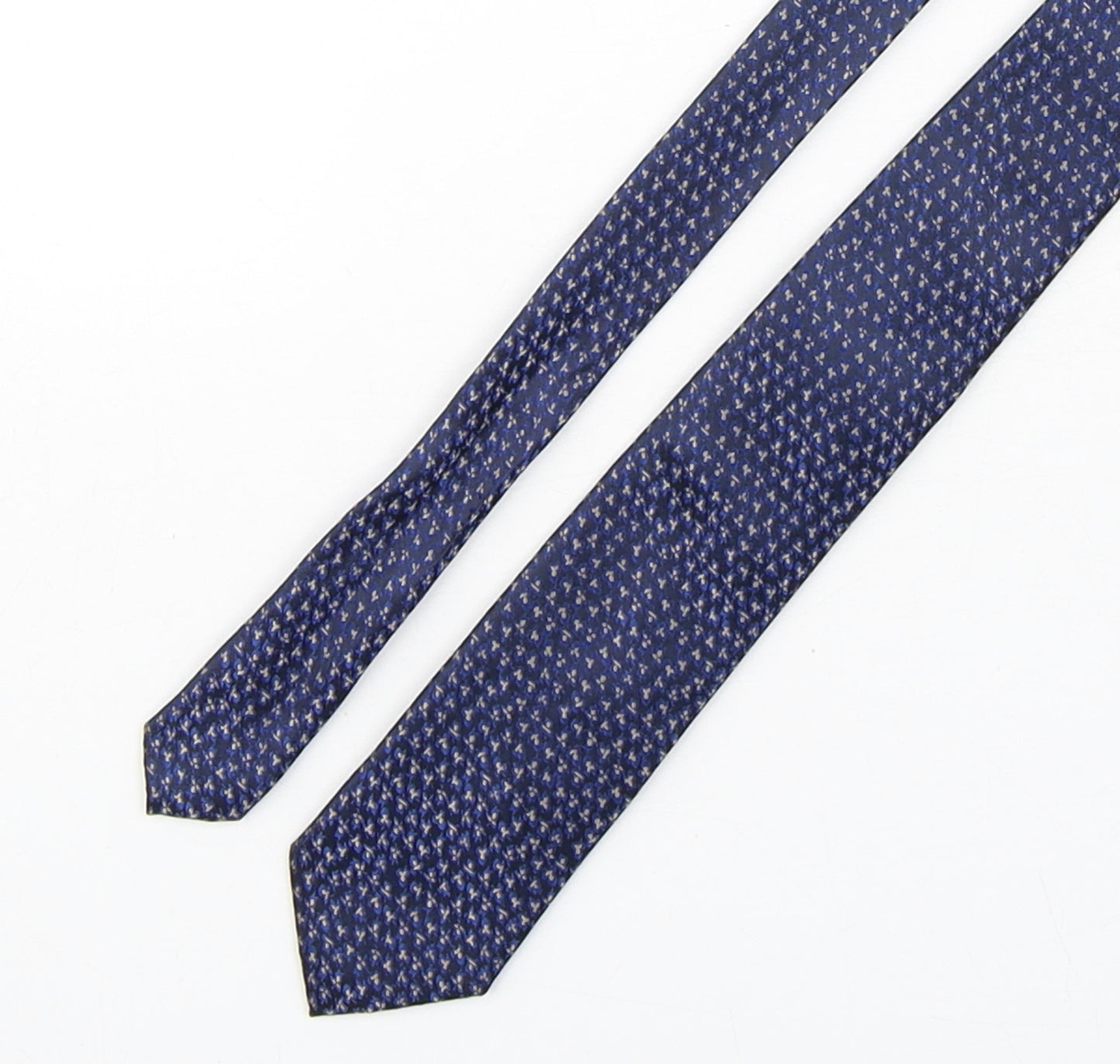 Vissioni Mens Multicoloured Geometric Microfibre Pointed Tie One Size