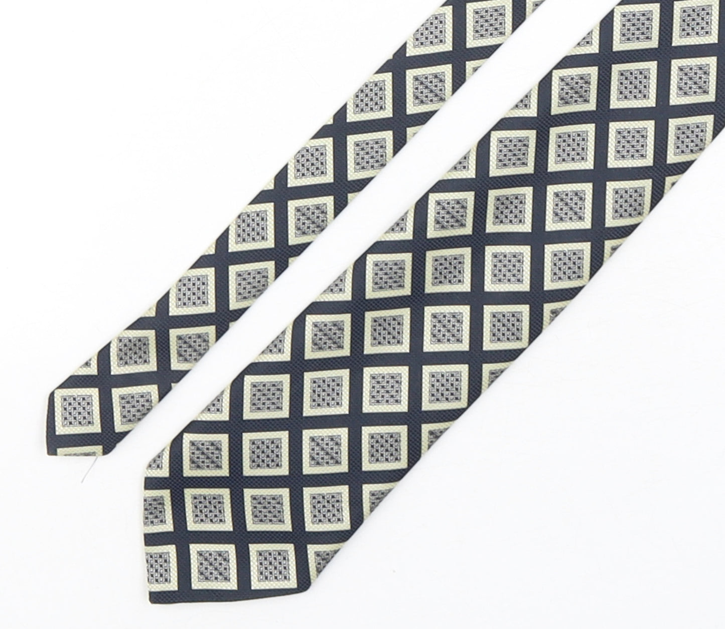 Burton  Mens Multicoloured Geometric Polyester Pointed Tie One Size