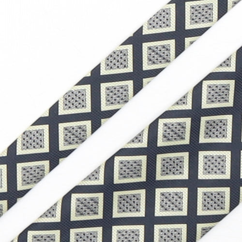 Burton  Mens Multicoloured Geometric Polyester Pointed Tie One Size