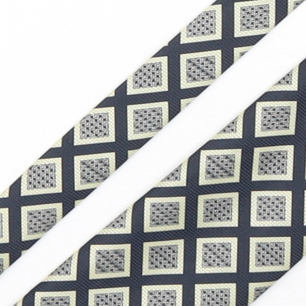 Burton  Mens Multicoloured Geometric Polyester Pointed Tie One Size