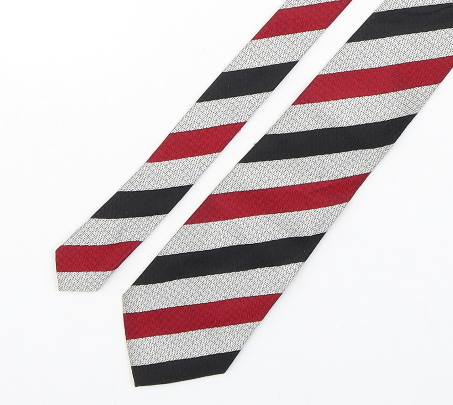 T.M.Lewin  Mens Multicoloured Striped Silk Pointed Tie One Size