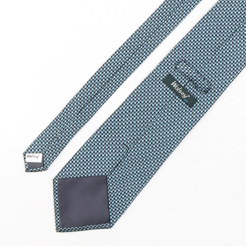 Wolsey Mens Multicoloured Plaids & Checks Polyester Pointed Tie One Size