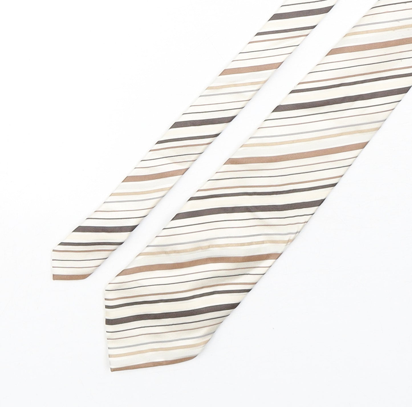 Thomas Nash  Mens Multicoloured Striped Silk Pointed Tie One Size