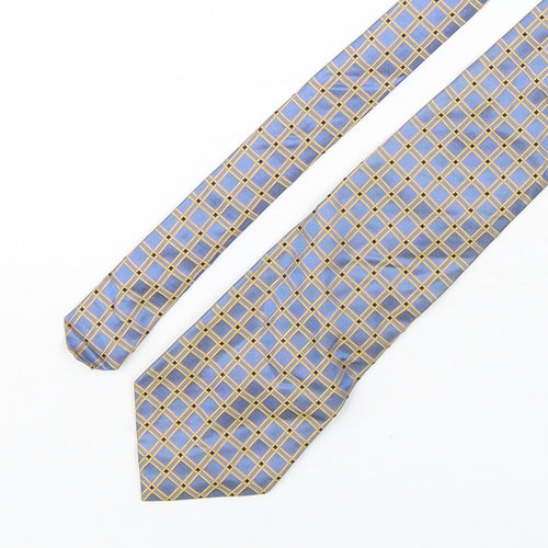 River Island  Mens Multicoloured Plaids & Checks Silk Pointed Tie One Size