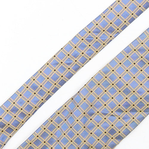 River Island  Mens Multicoloured Plaids & Checks Silk Pointed Tie One Size