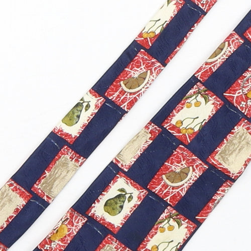 Marks and Spencer Mens Multicoloured Geometric Silk Pointed Tie One Size