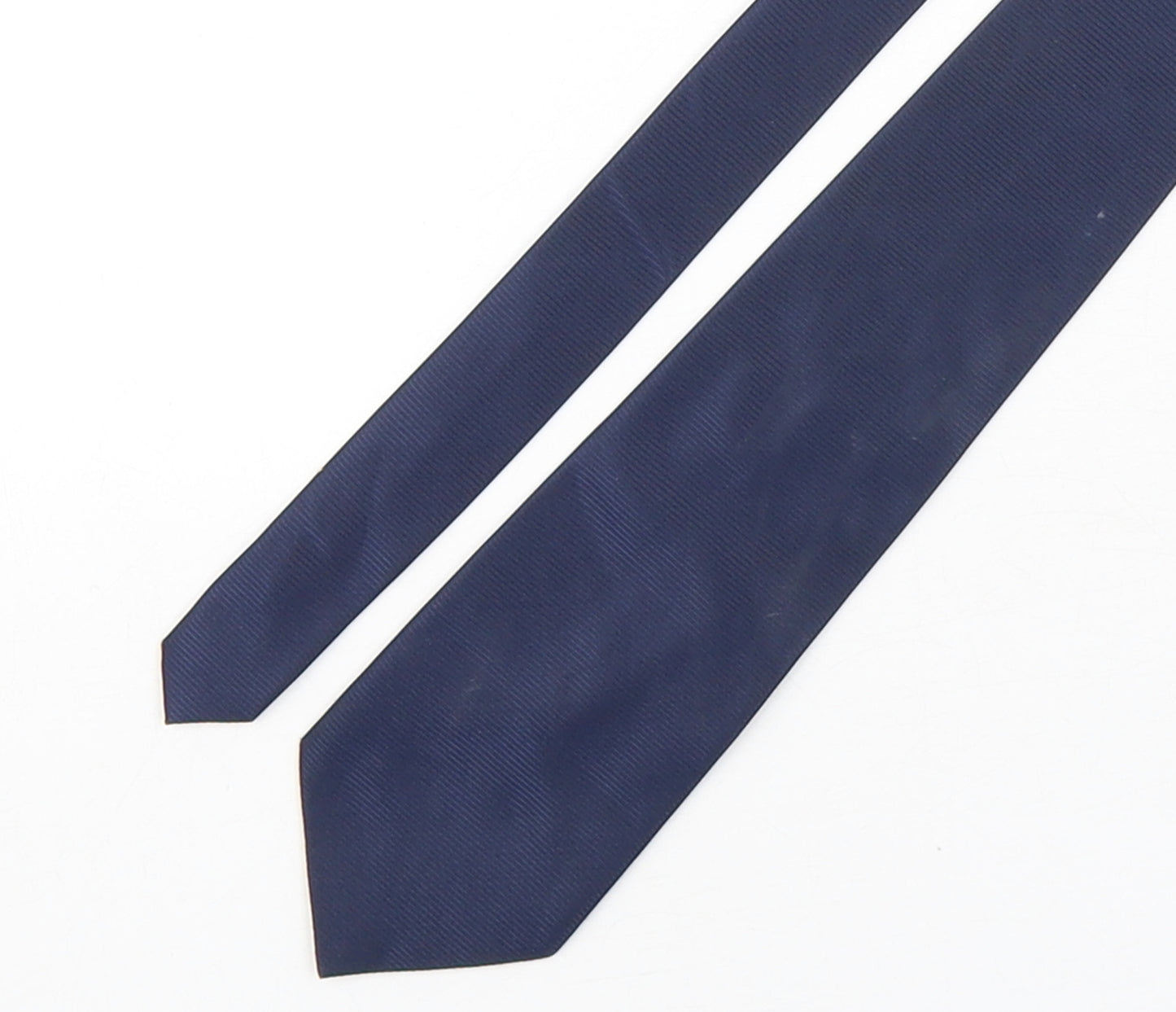 Debenhams Mens Blue Striped Polyester Pointed Tie One Size