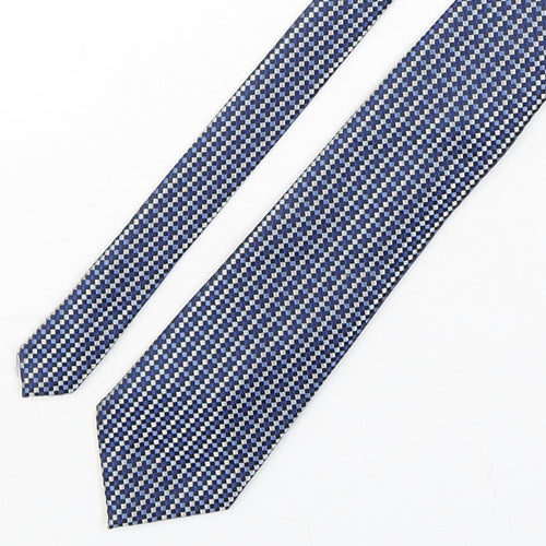 Marks and Spencer Mens Multicoloured Plaids & Checks Polyester Pointed Tie One Size