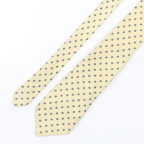 Aquascutum Mens Multicoloured Polka Dot Silk Pointed Tie One Size