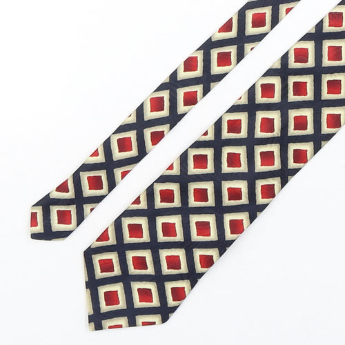 Marks and Spencer Mens Multicoloured Geometric Polyester Pointed Tie One Size