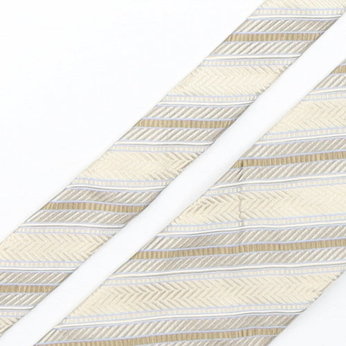 Collezione Mens Multicoloured Striped Silk Pointed Tie One Size