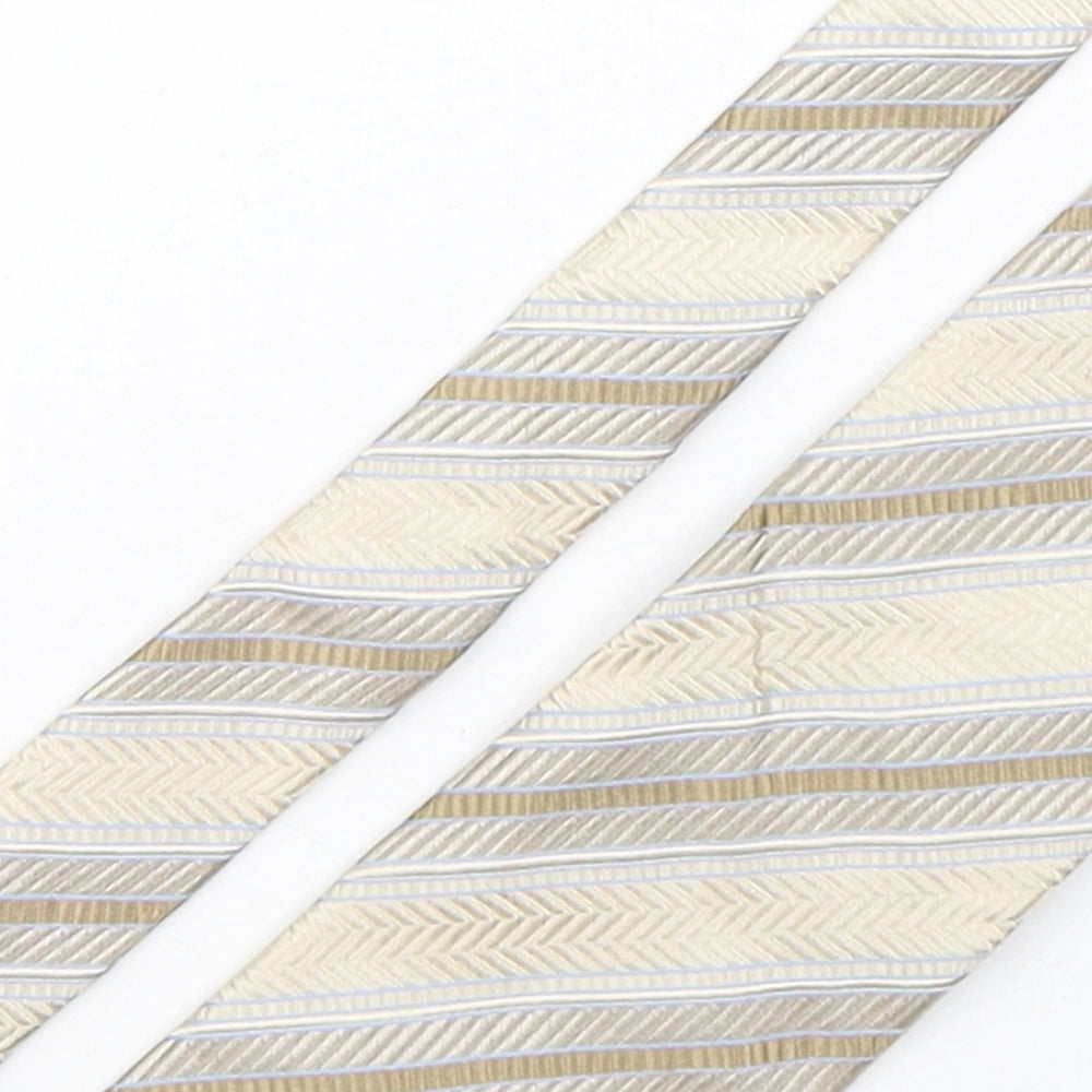Collezione Mens Multicoloured Striped Silk Pointed Tie One Size