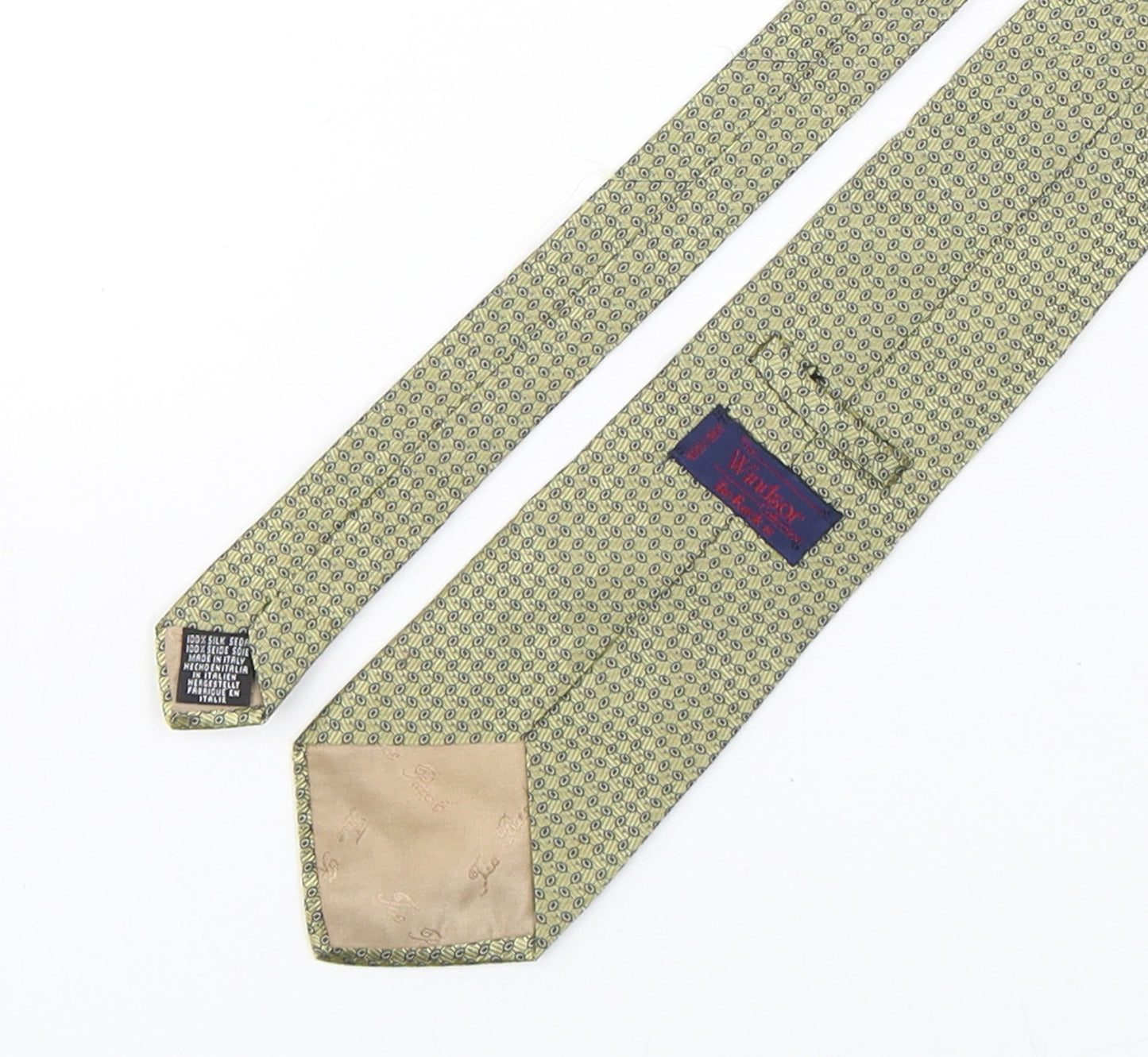 Windsor  Mens Multicoloured Geometric Silk Pointed Tie One Size