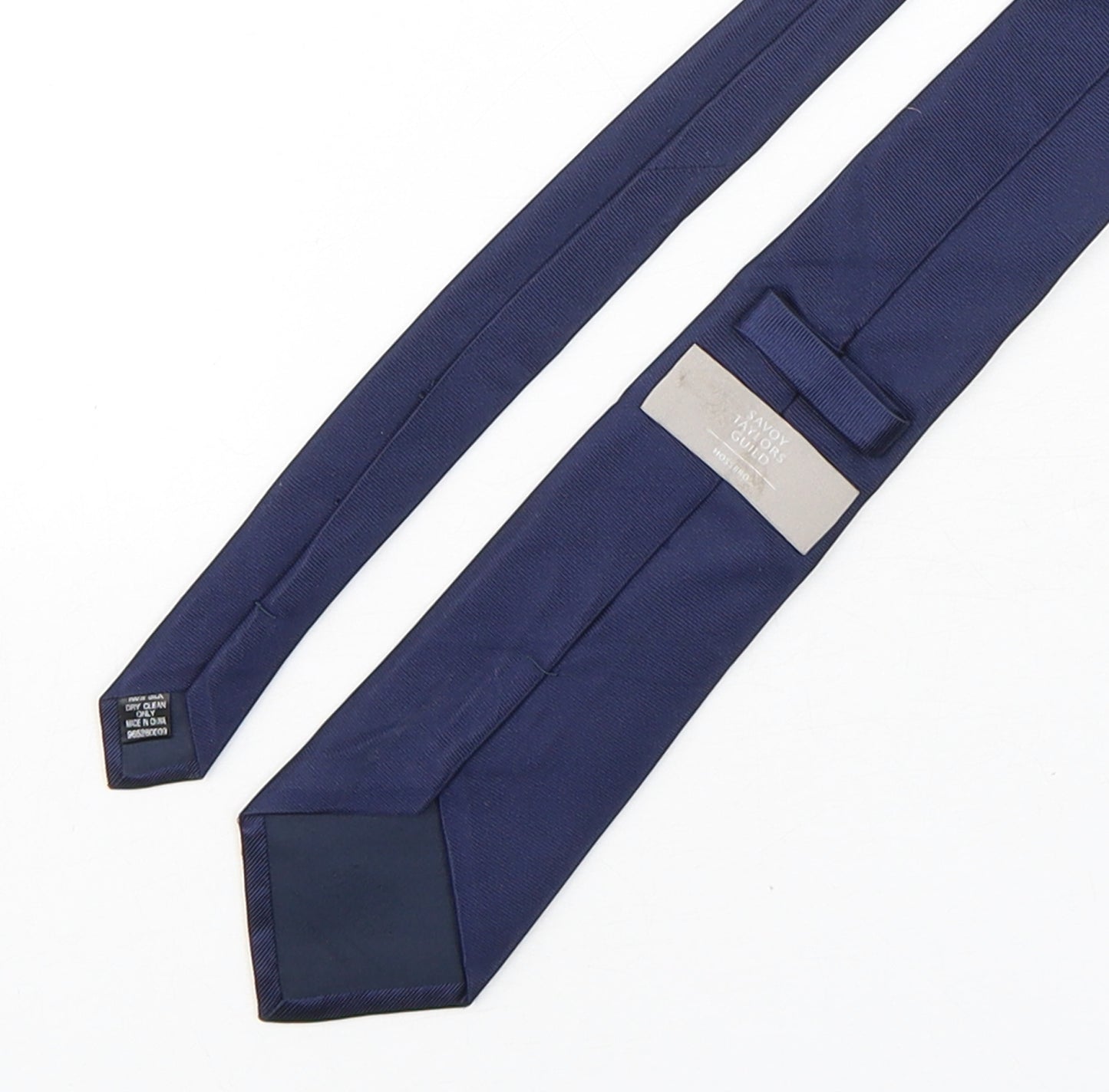 Savoy Taylors Guild Mens Blue  Silk Pointed Tie One Size