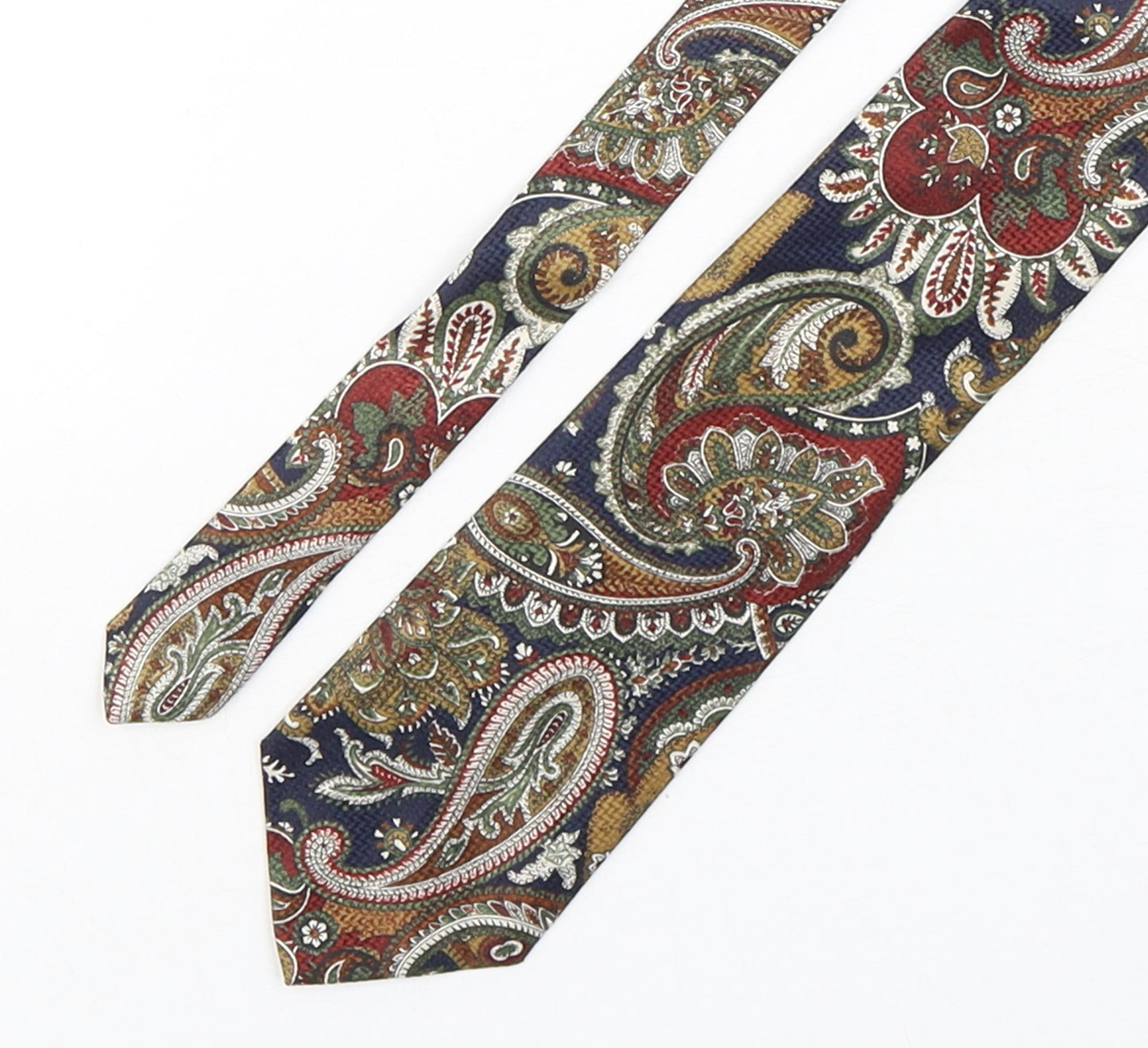 Marks and Spencer Mens Multicoloured Paisley Polyester Pointed Tie One Size