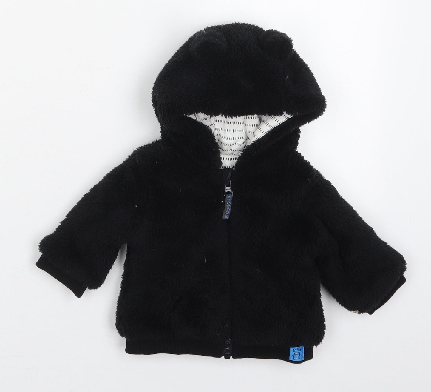Nutmeg Baby Black   Jacket  Size 0-3 Months   Zip